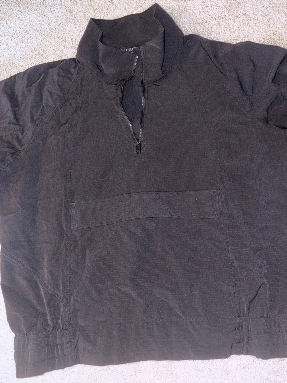 Athleta Black Half-Zip Utility Pullover Jacket - Picture 6 of 8